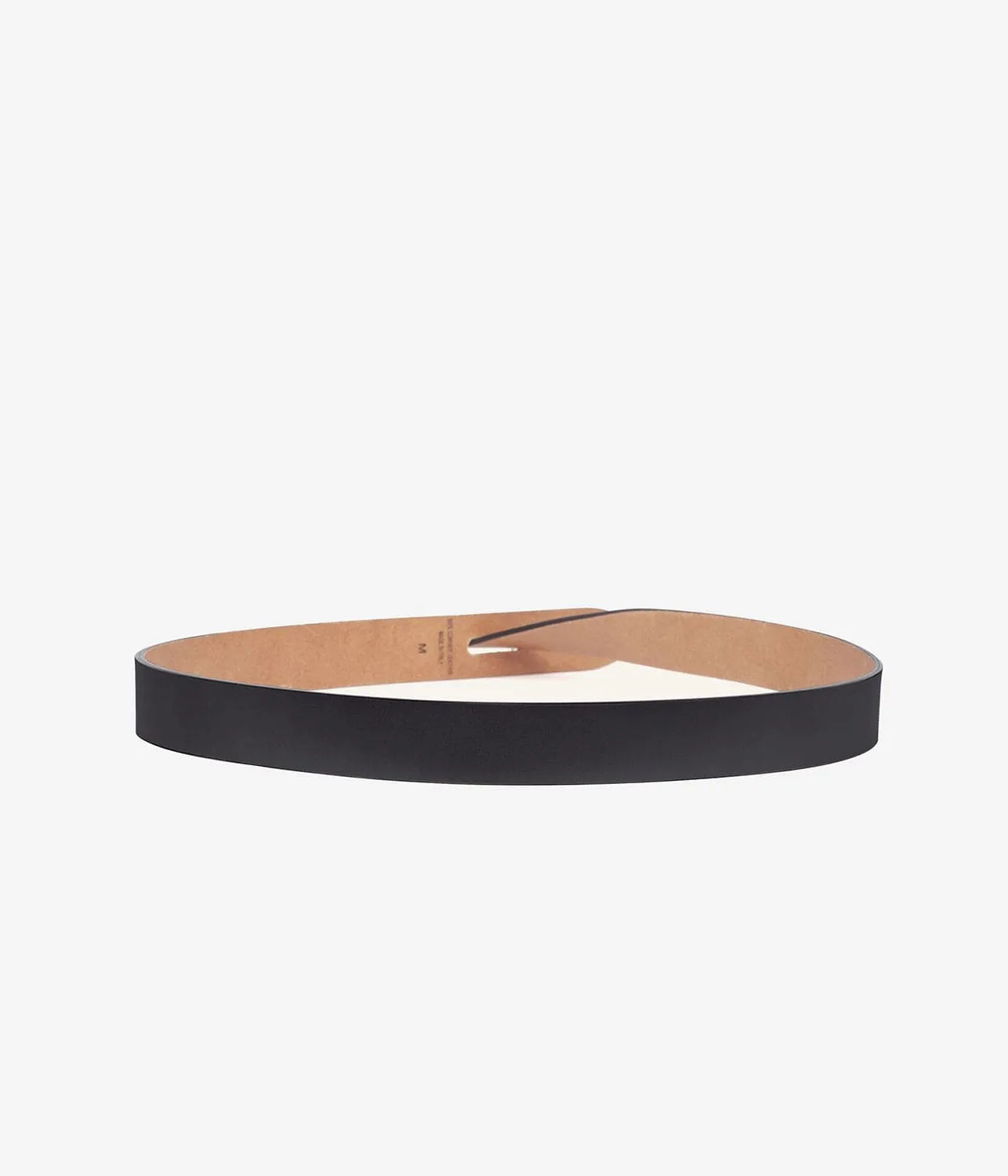 LECCE BELT- BLACK/NATURAL