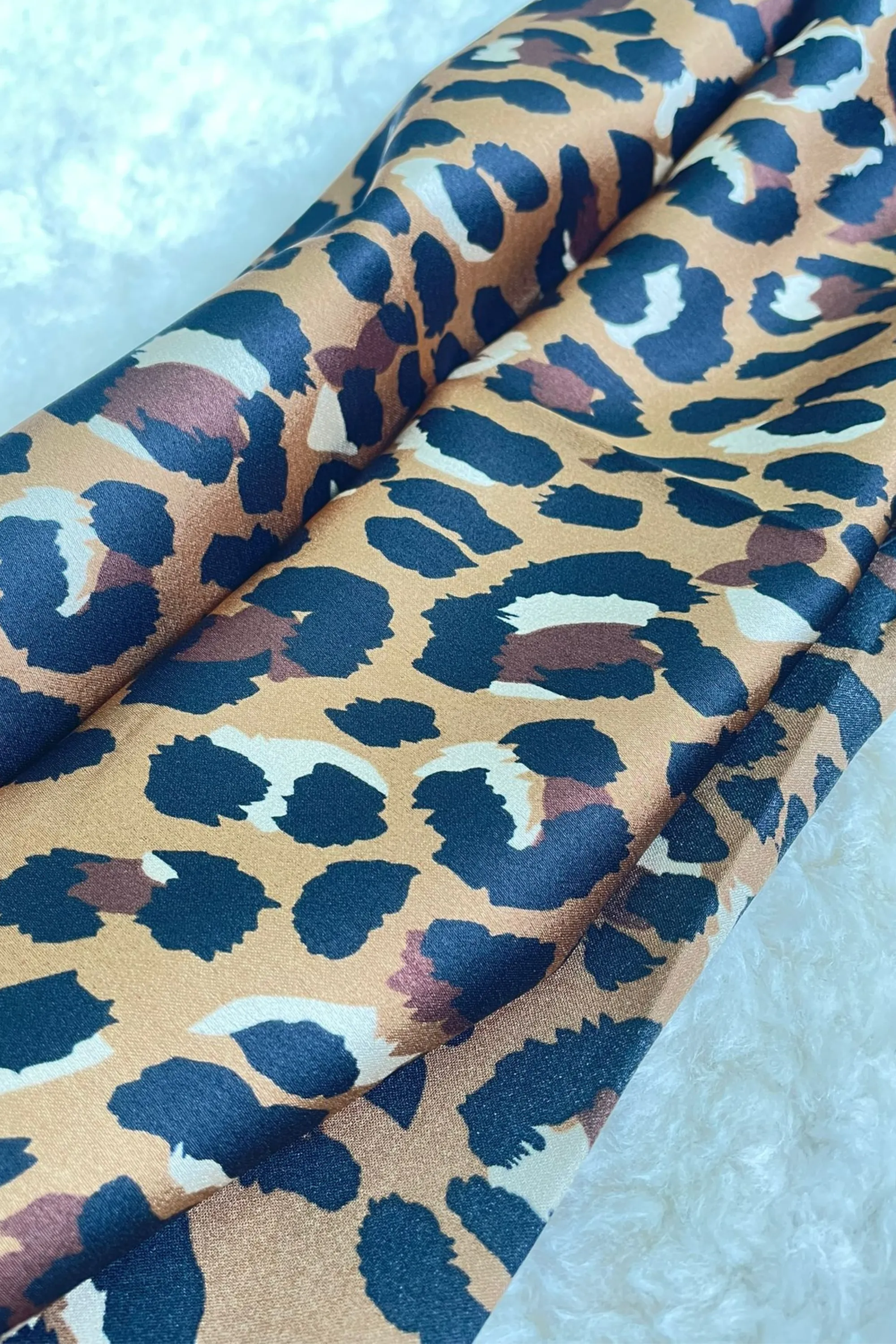 Leopard print scarf