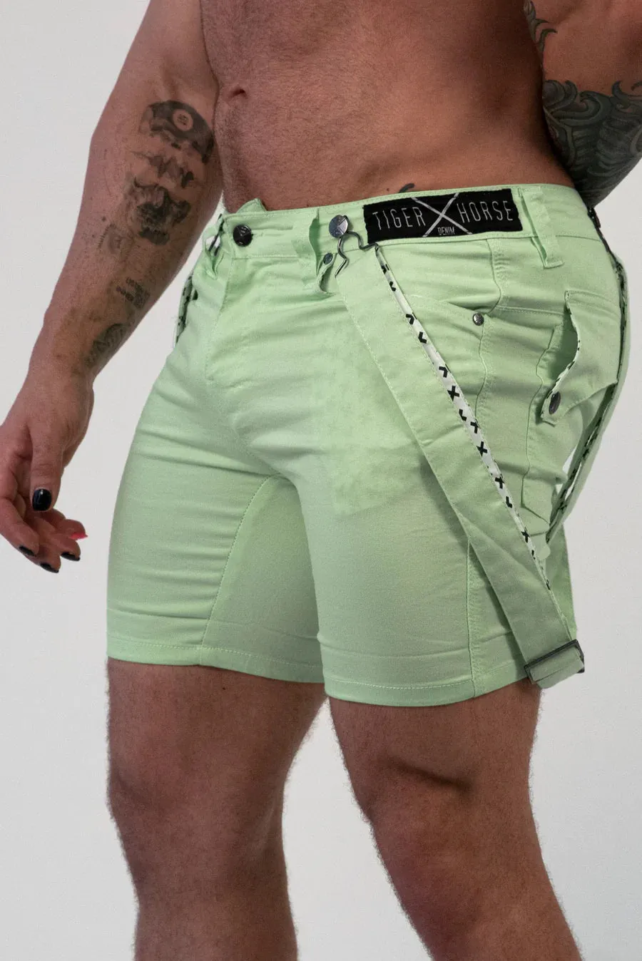 Linus Suspender Short (Lime)