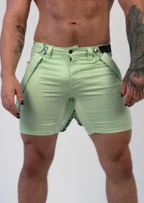 Linus Suspender Short (Lime)