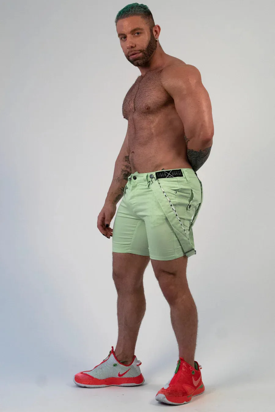 Linus Suspender Short (Lime)