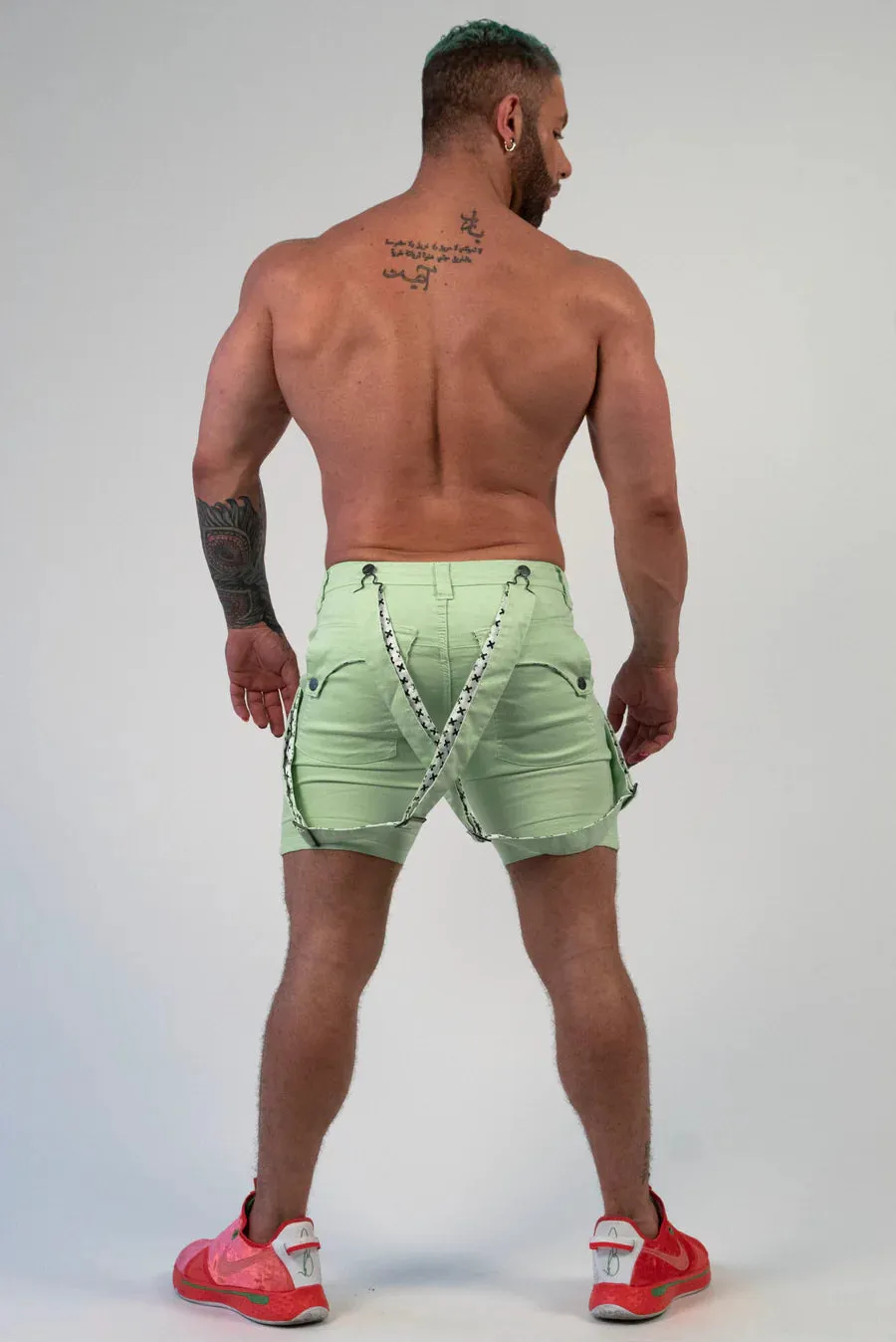 Linus Suspender Short (Lime)