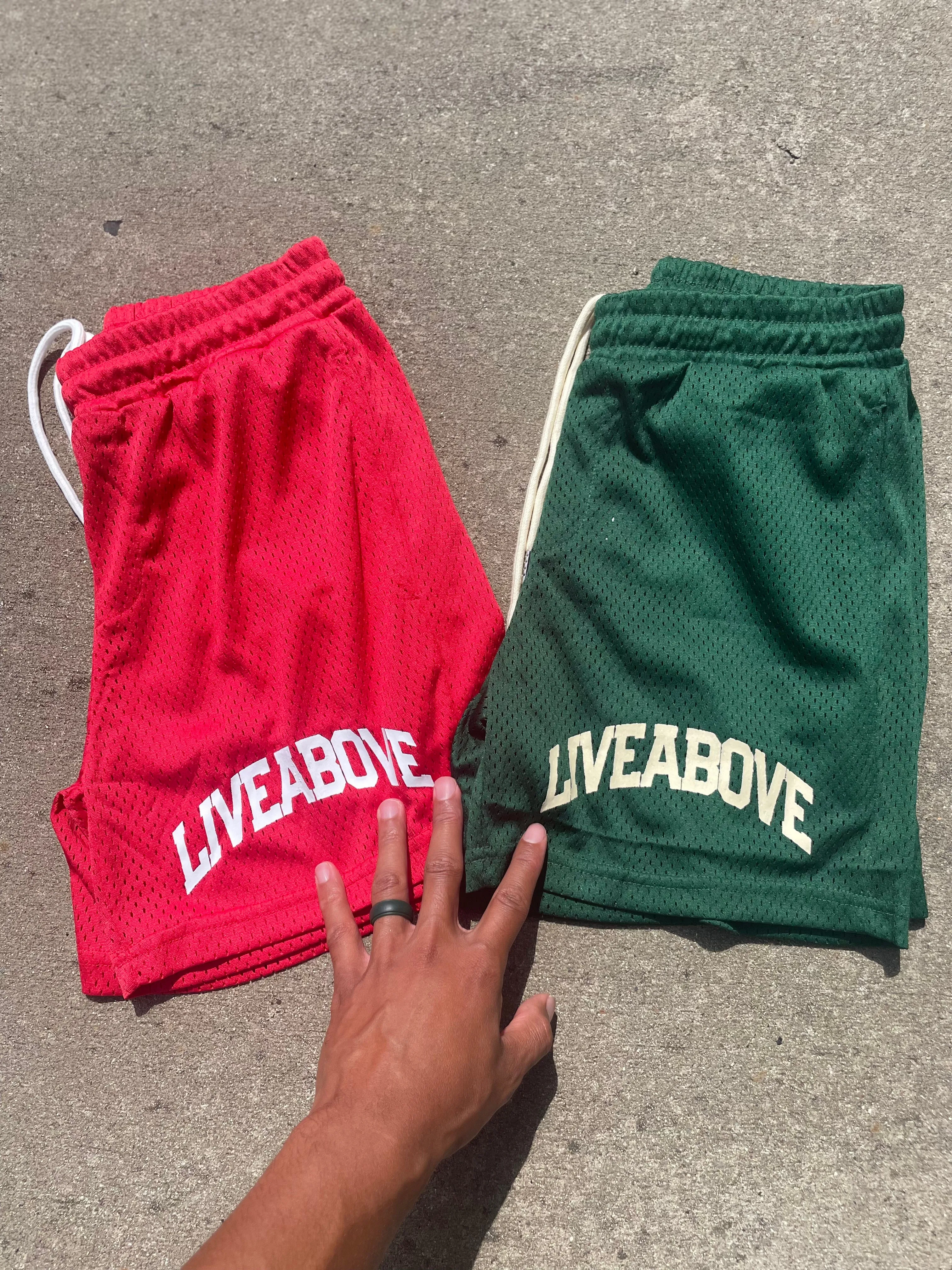 Live Above Mesh Shorts - Forest Green