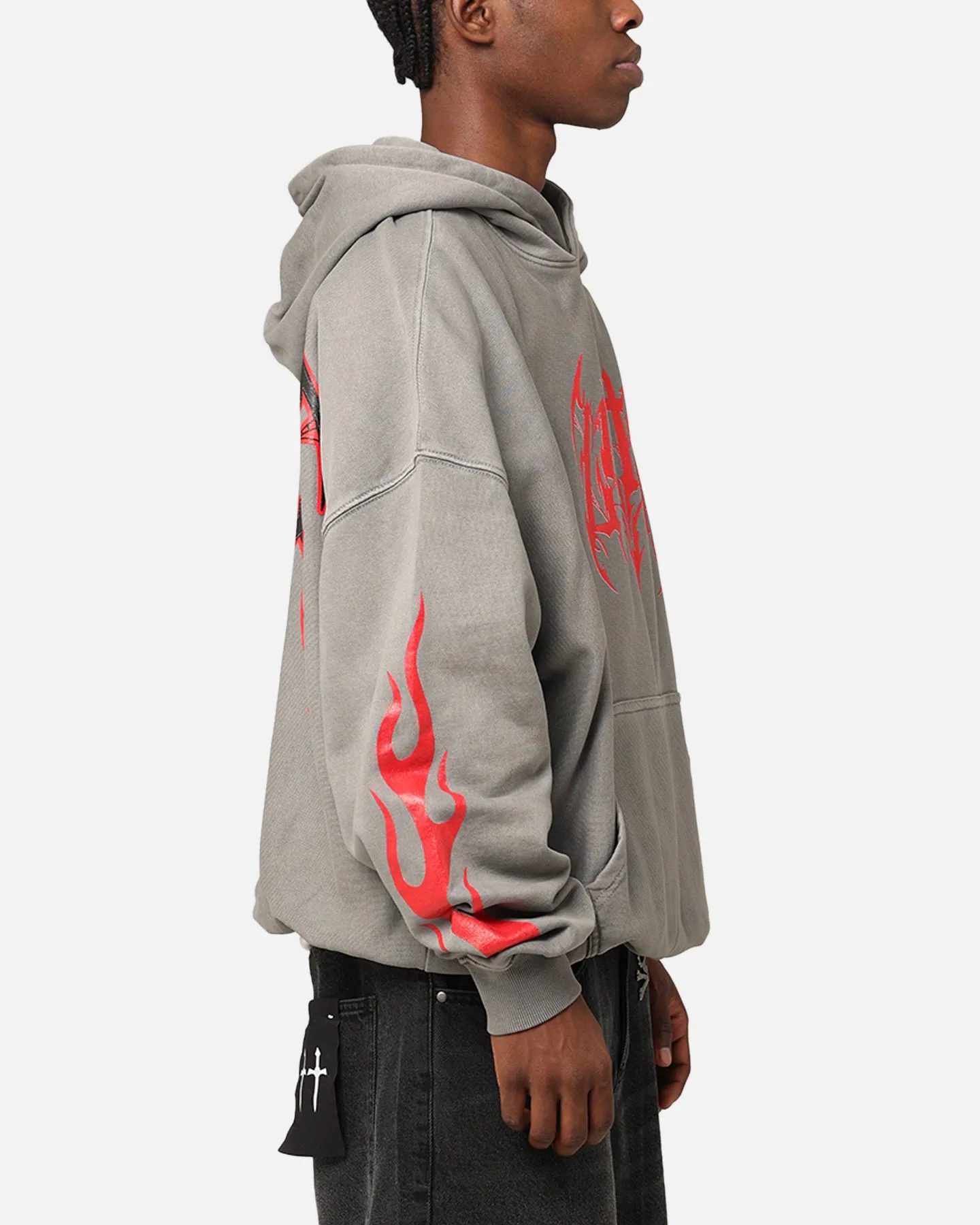 Loiter Metal Hoodie Washed Charcoal