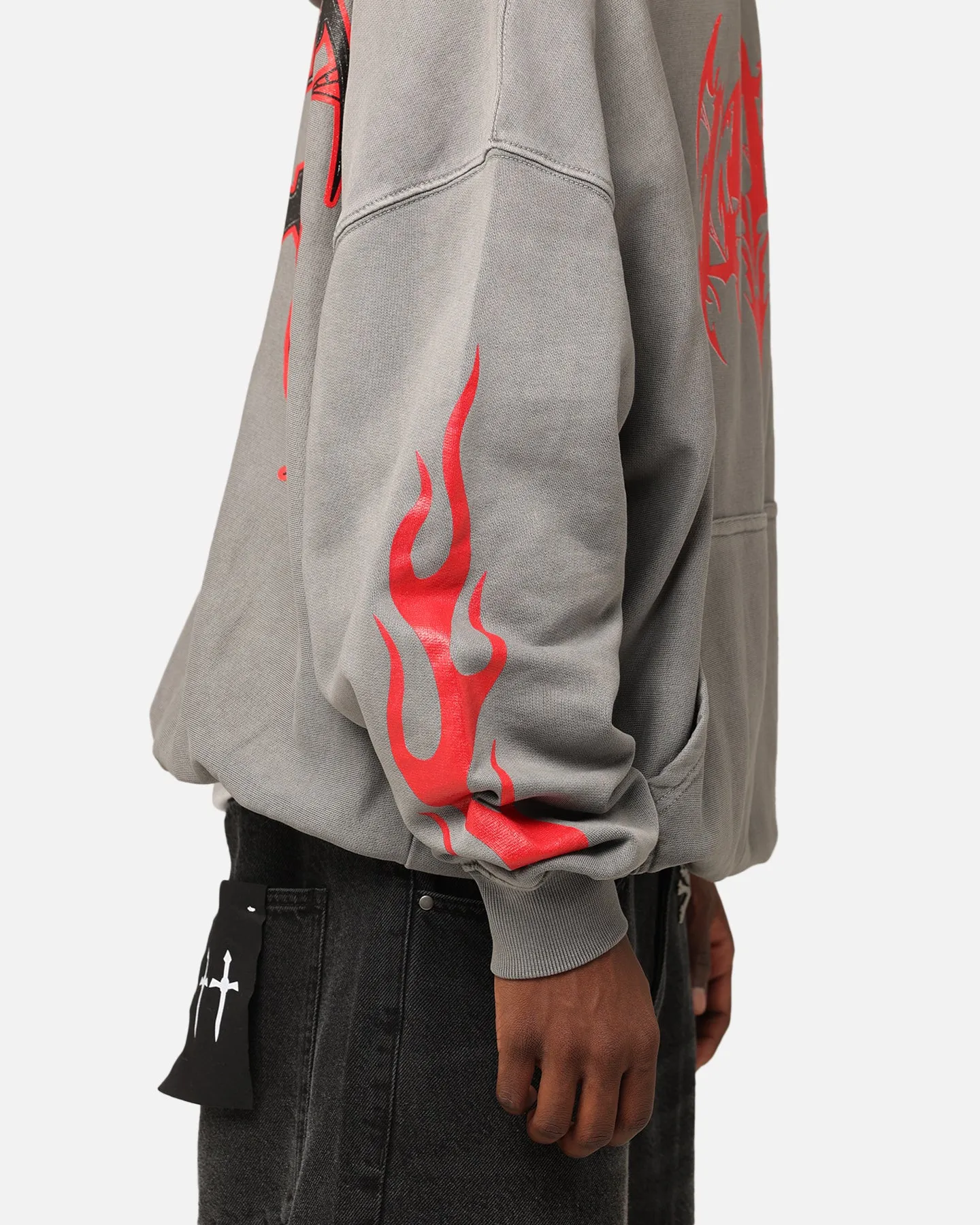 Loiter Metal Hoodie Washed Charcoal