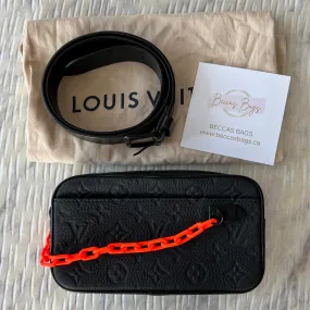 Louis Vuitton Taurillon Monogram Uniformes Solar Ray Soft Pochette Volga Belt Bag