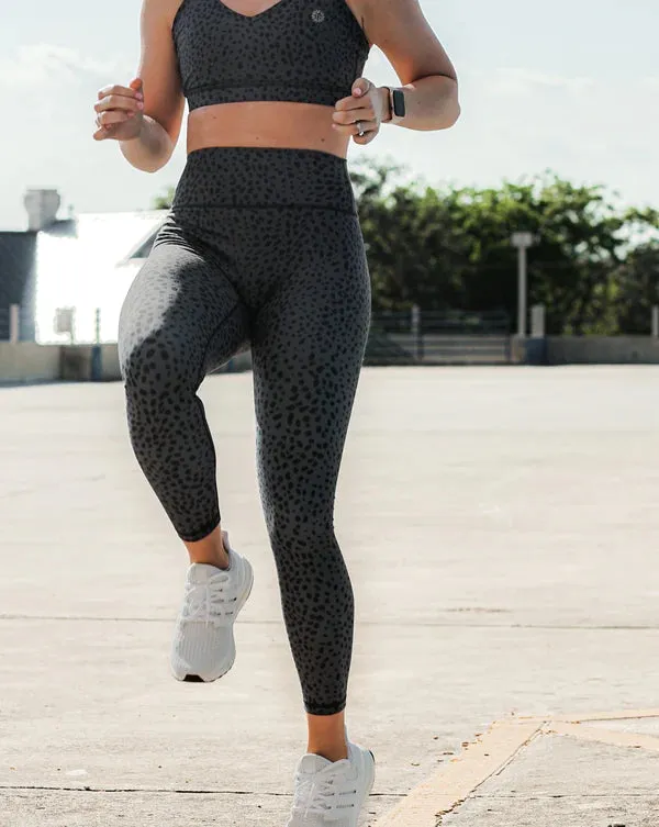 {LYNX} Slate Animal Print Seamless Leggings