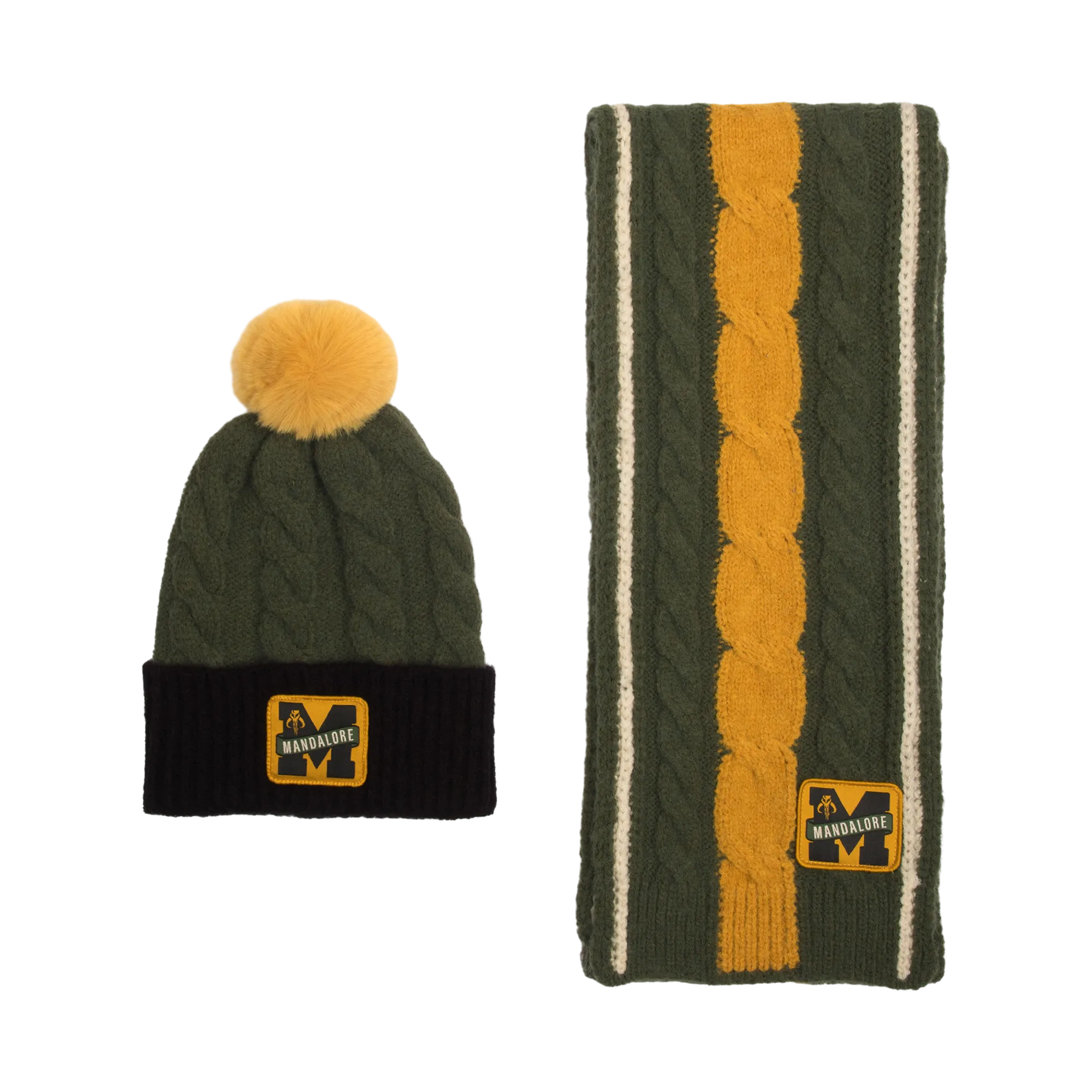 Mandalorian Knit Scarf & Beanie Set