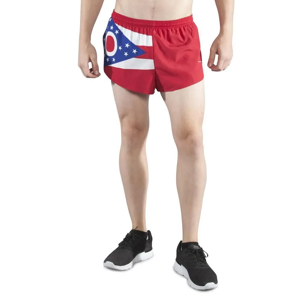 Men's 1" Elite Split Shorts- Ohio