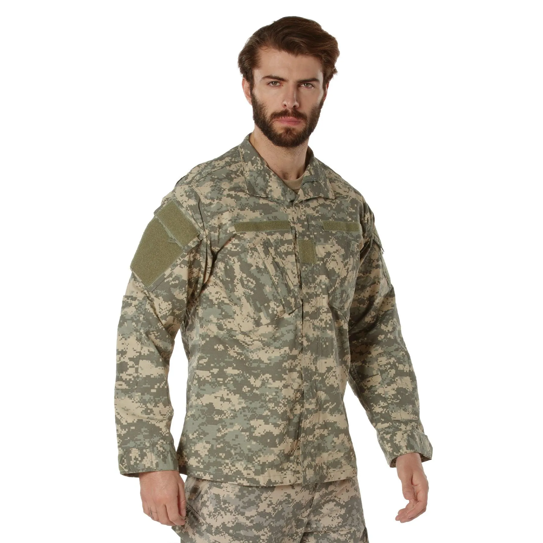 Mens Camo Combat Uniform Shirt by Rothco