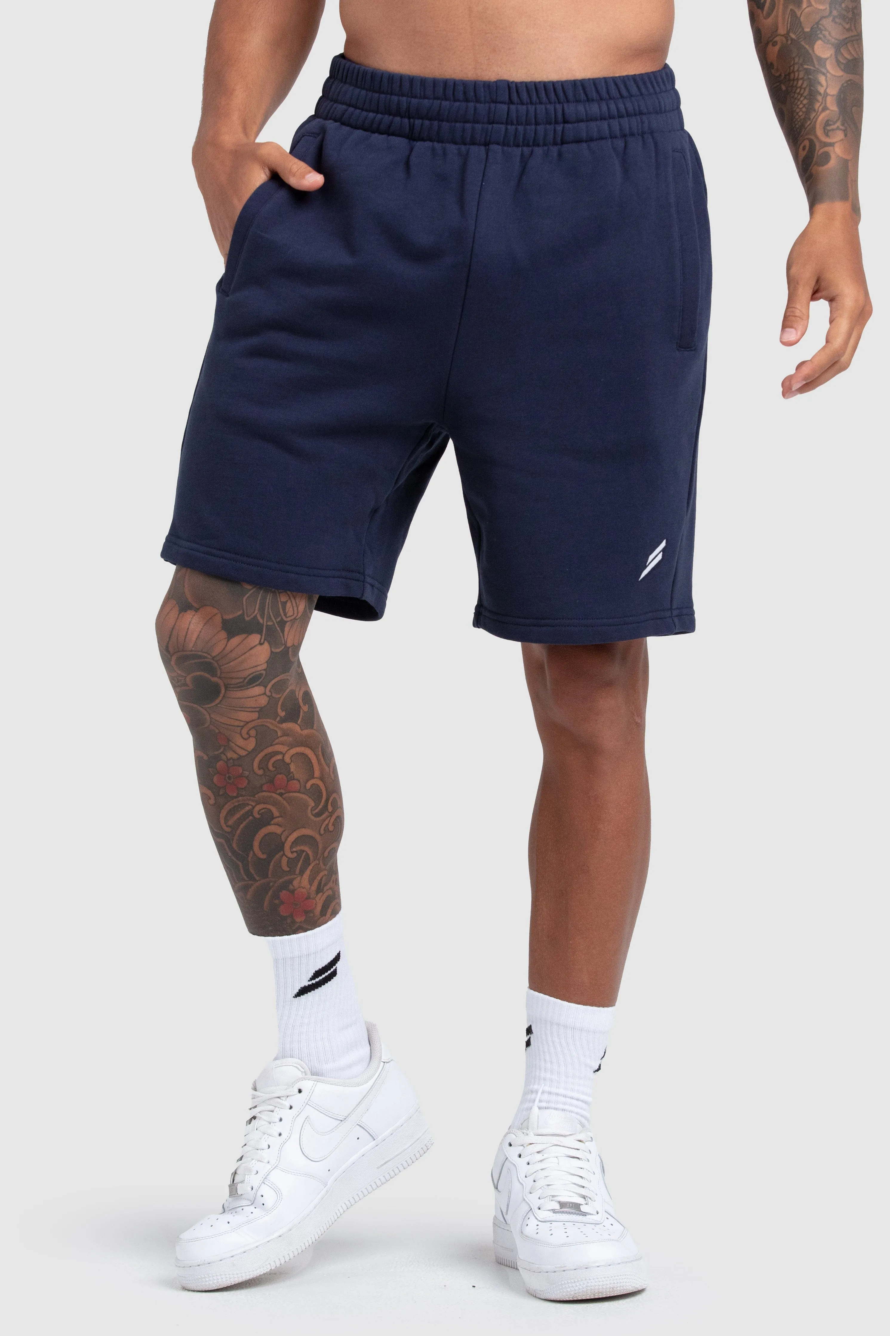 Men's Essential Cotton Shorts - Navy