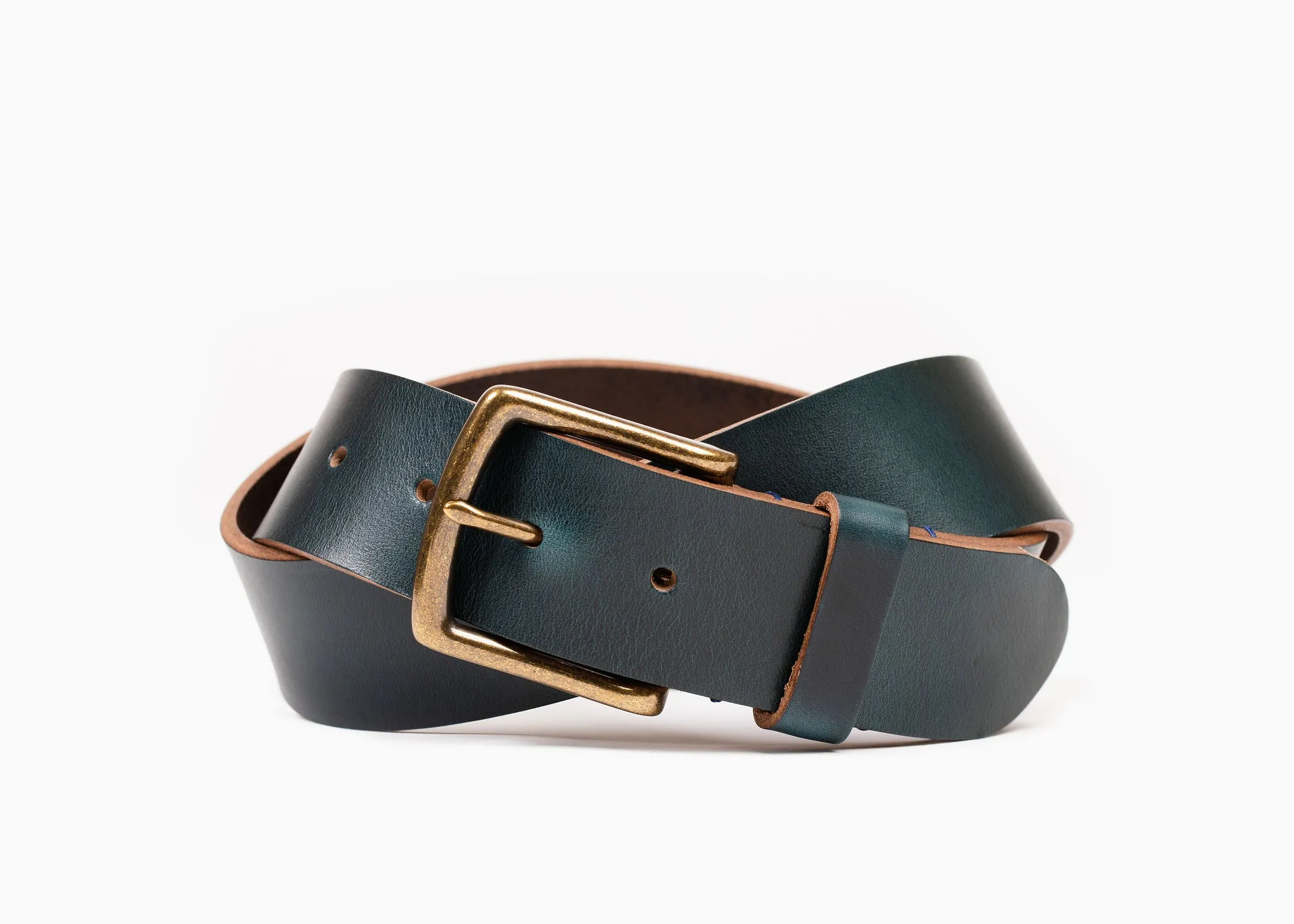 Navy Chromexcel Leather Belt