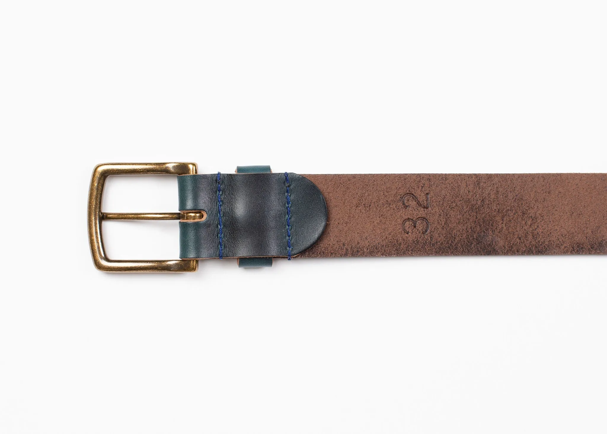 Navy Chromexcel Leather Belt