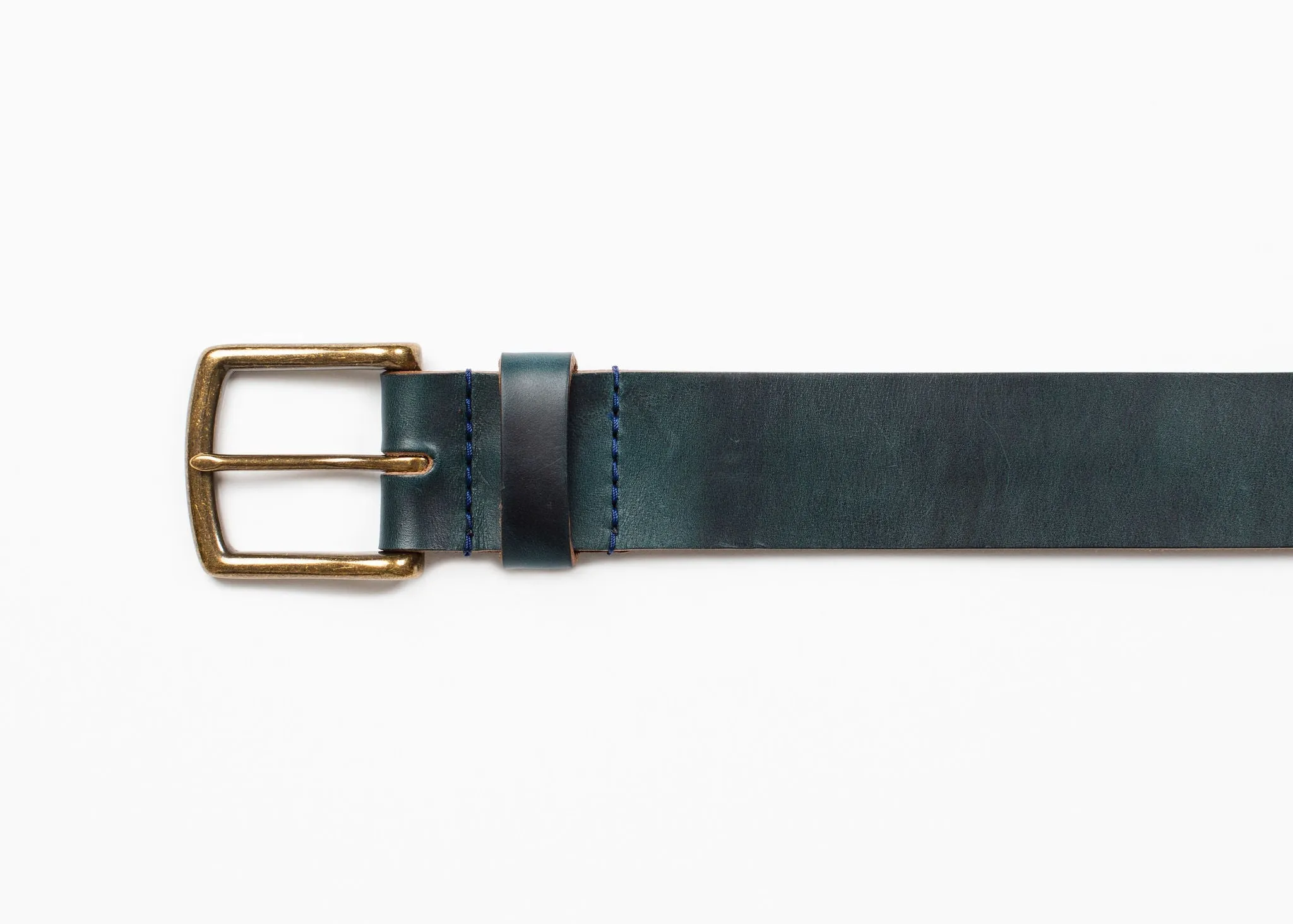 Navy Chromexcel Leather Belt