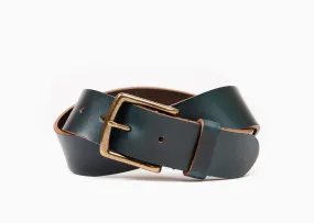 Navy Chromexcel Leather Belt