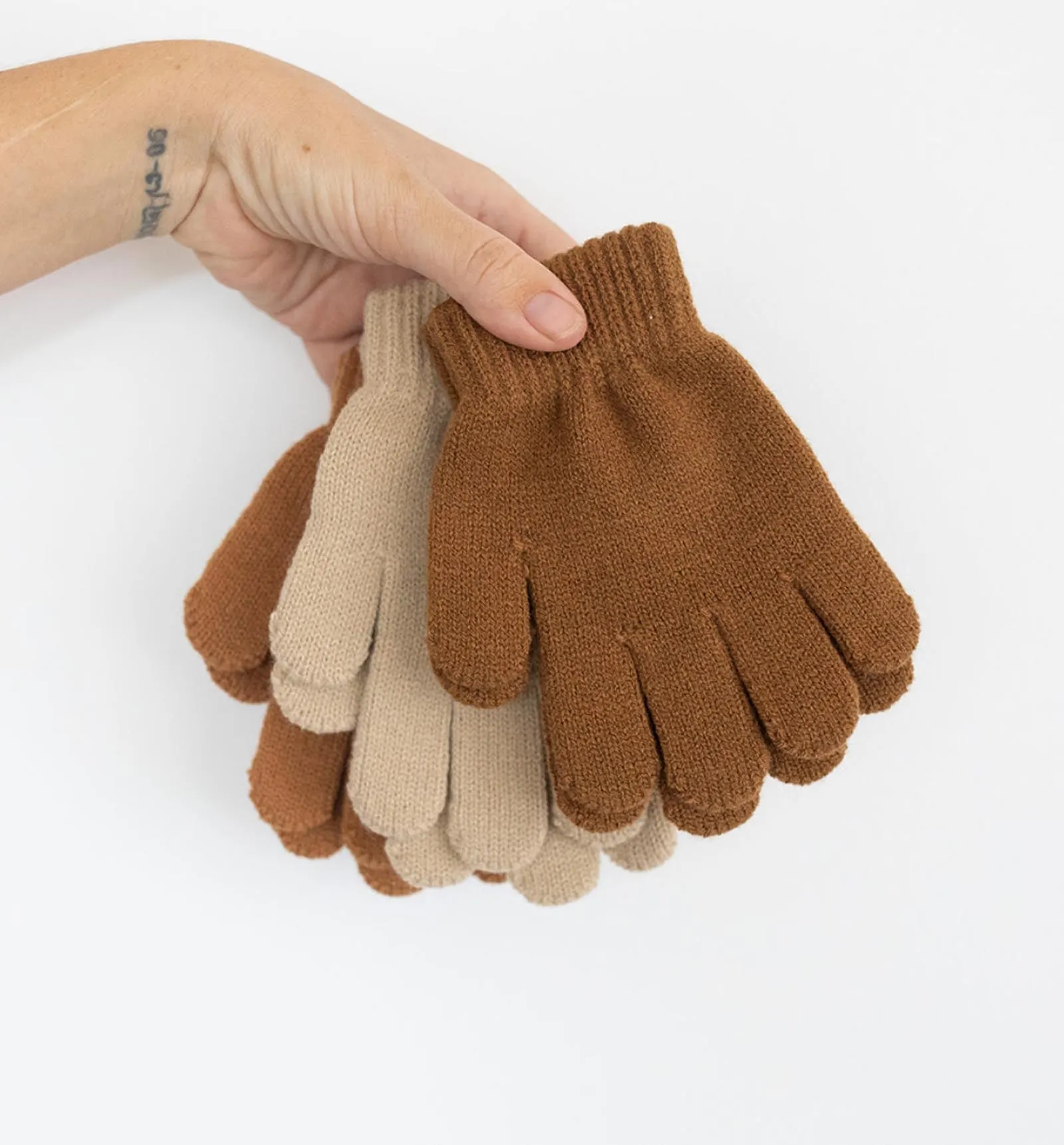 Organic Gloves - Brown