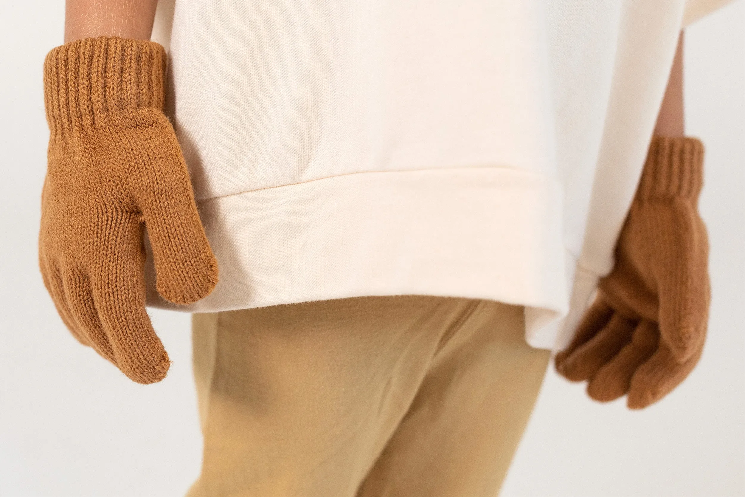 Organic Gloves - Tan