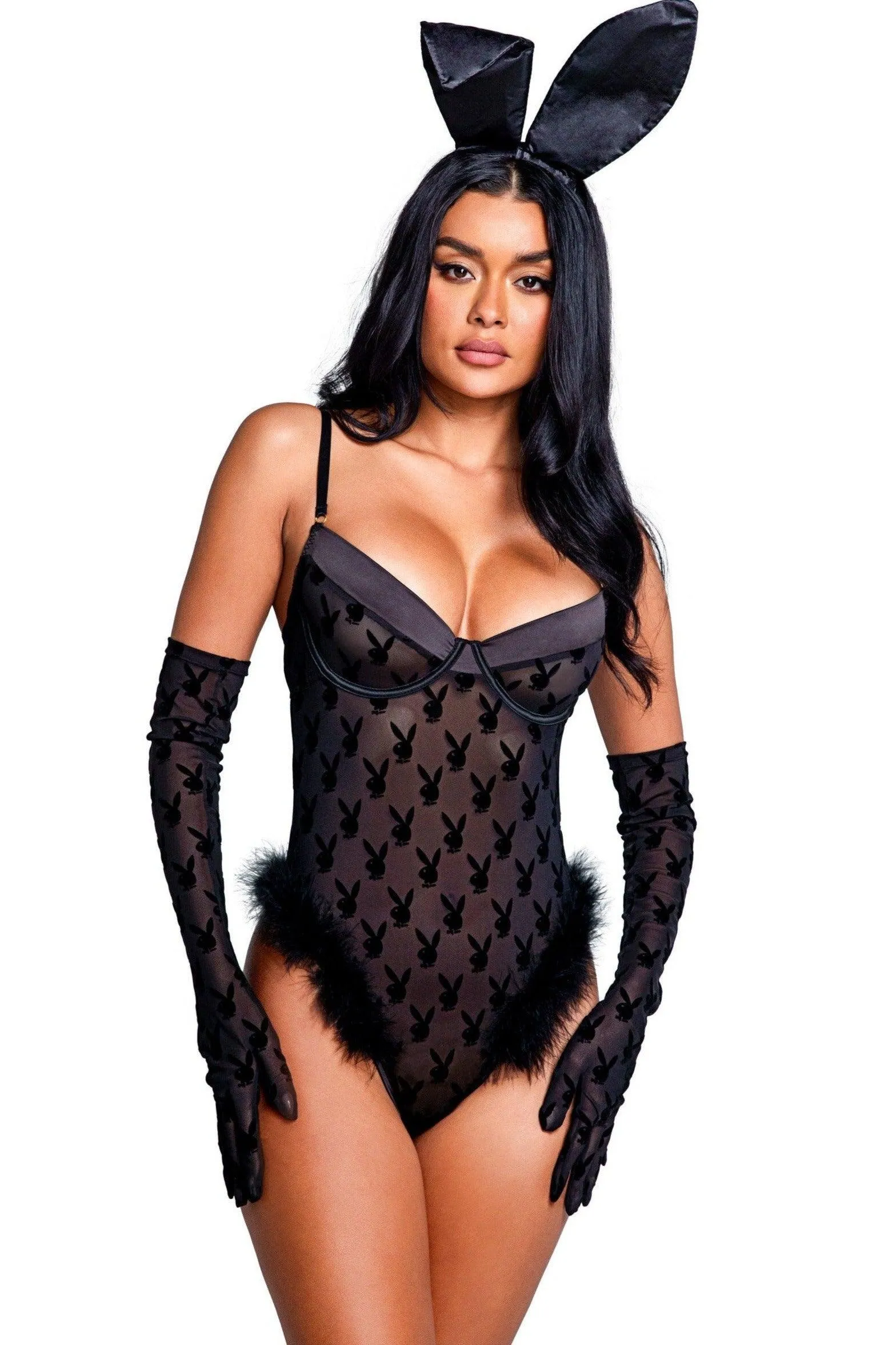 Playboy Bunny Noir Teddy