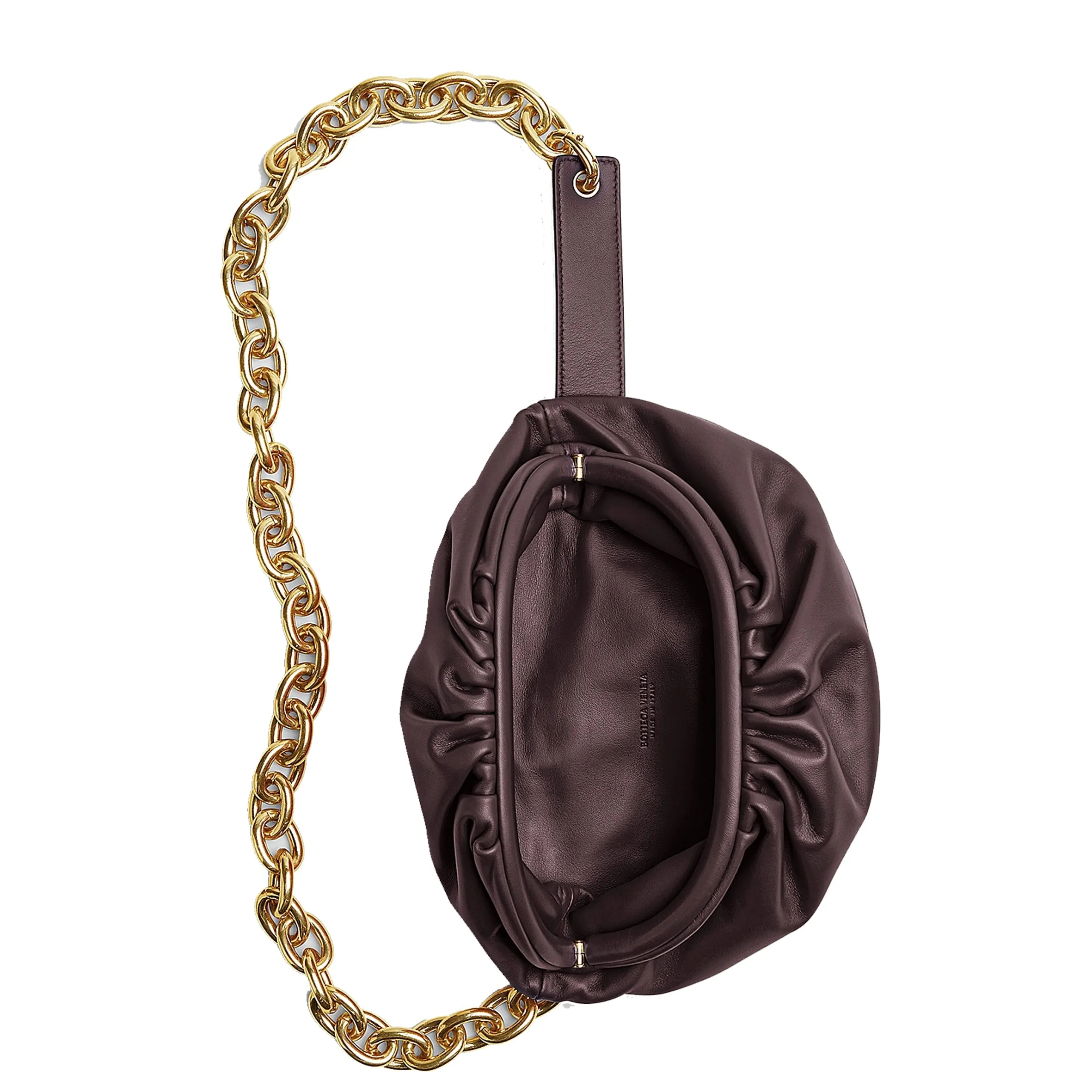 Pouch Chain Belt Bag Mini, Grape/Gold