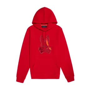 Psycho Bunny Apple Valley Embroidered Hoodie (Red)