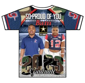 "BAM" Custom Designed Graduation 3D shirt