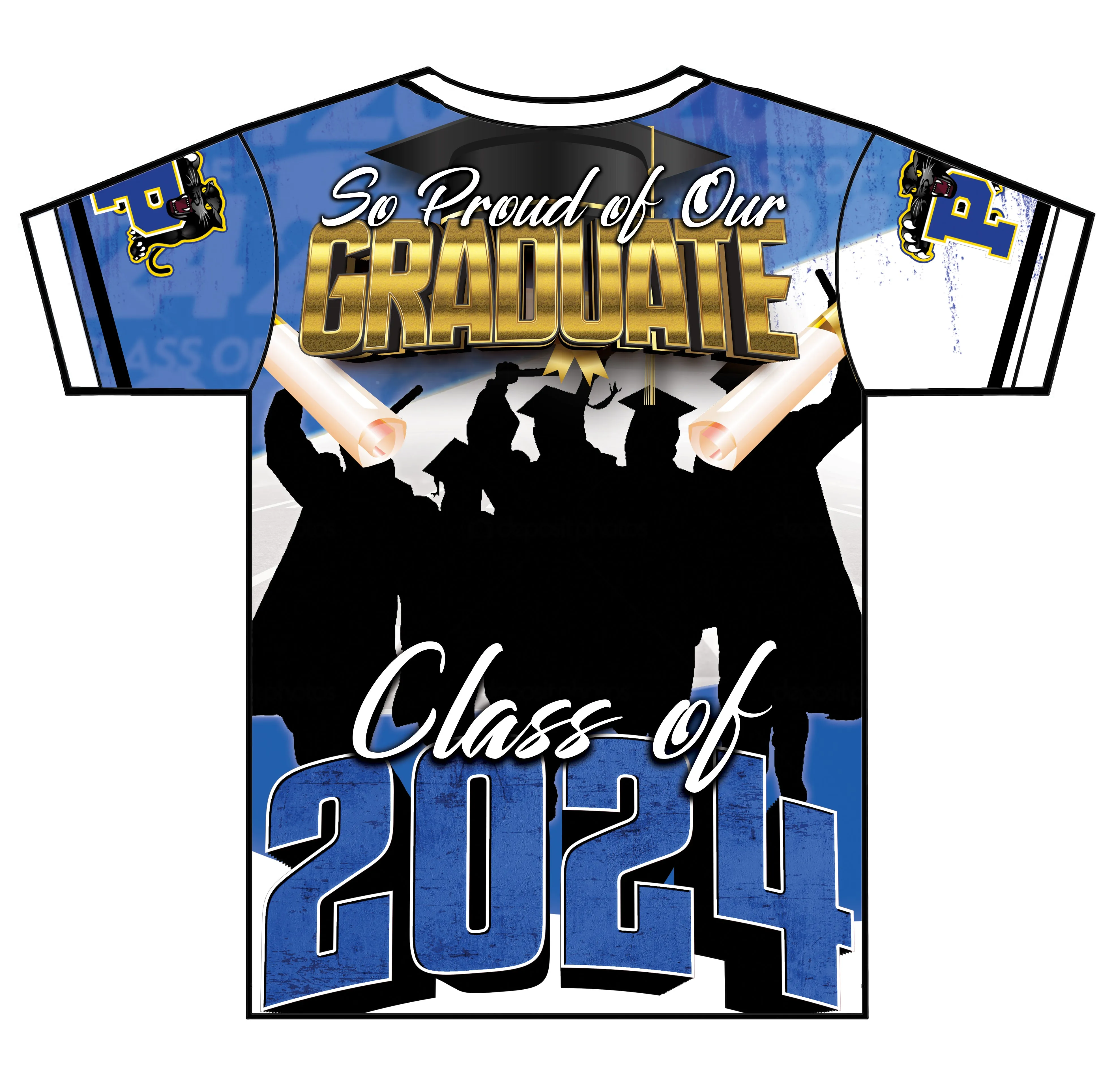 "Chavarro" Custom Designed Graduation 3D shirt