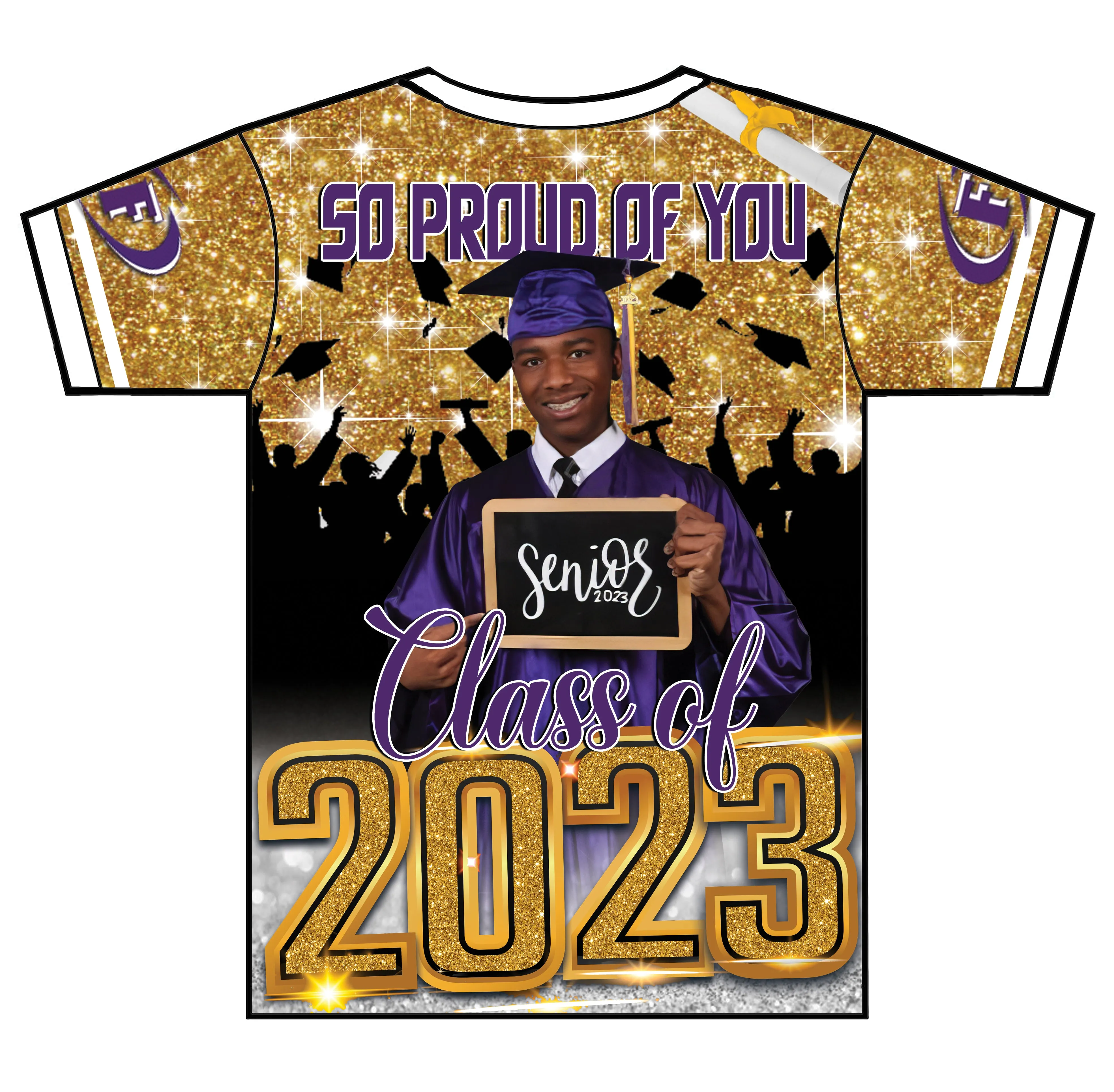 "Reggie Jr" Custom Designed Graduation 3D shirt