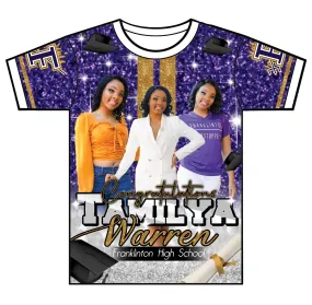 "Tamilya" Custom Designed Graduation 3D shirt