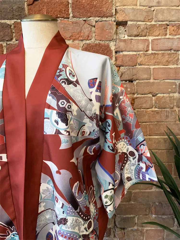 Red and White Kimono Shirt | Anime Kimono