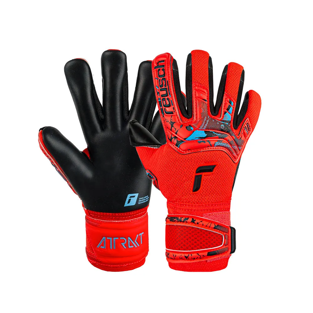 Reusch Attrakt Duo GK Glove (Red/Black/Blue)