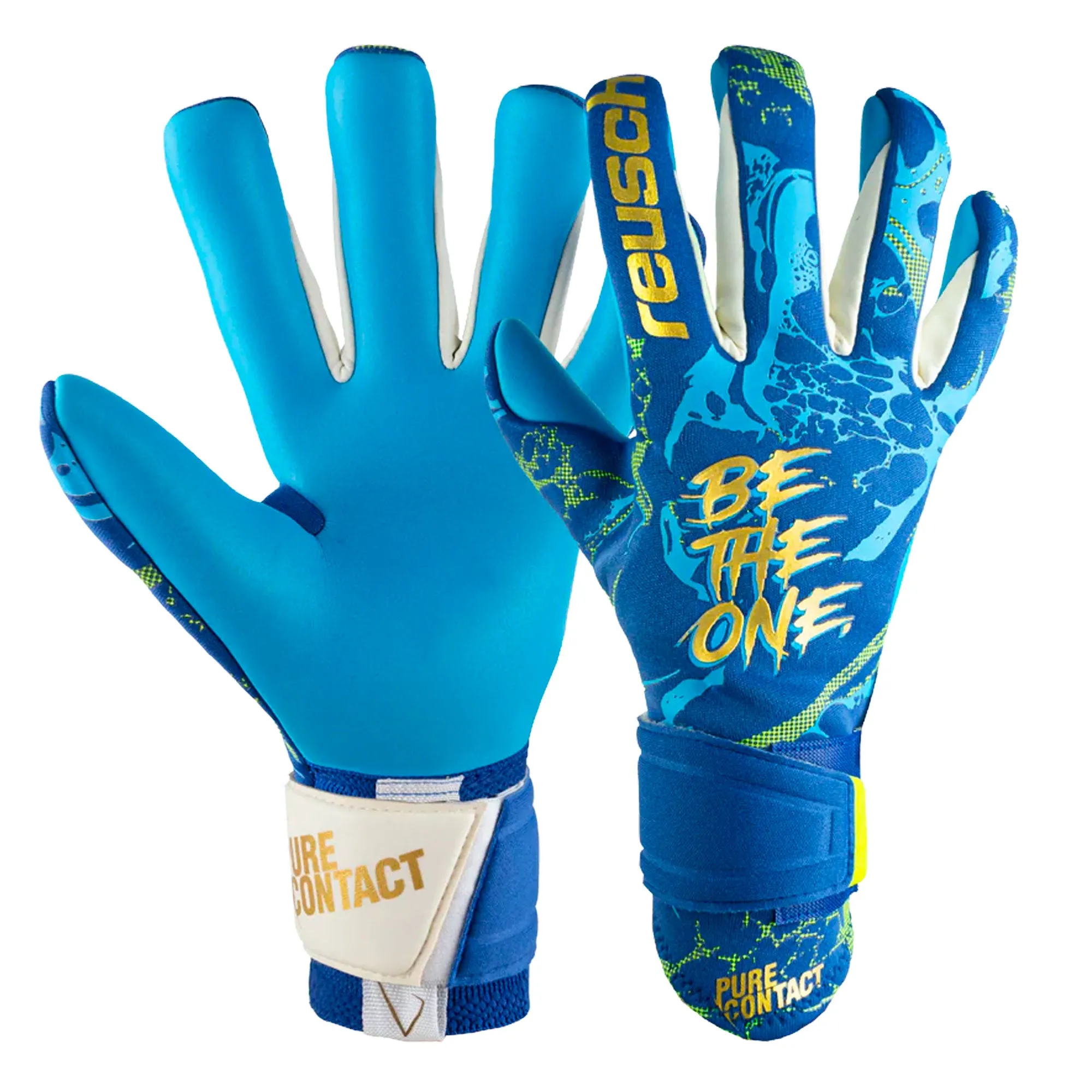 Reusch Men's Pure Contact Aqua Goalkeeper Gloves Blue