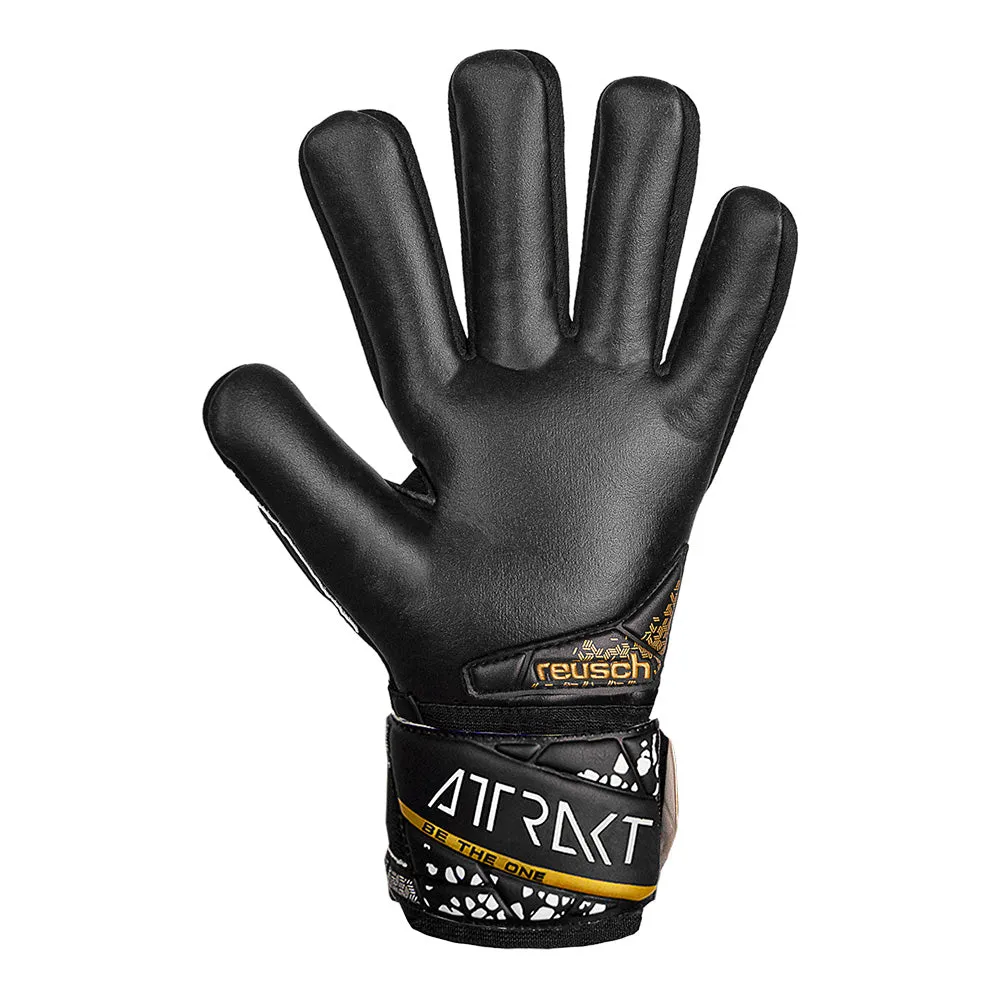 Reusch Silver NC Finger Support GK Gloves (Black/Gold/White)