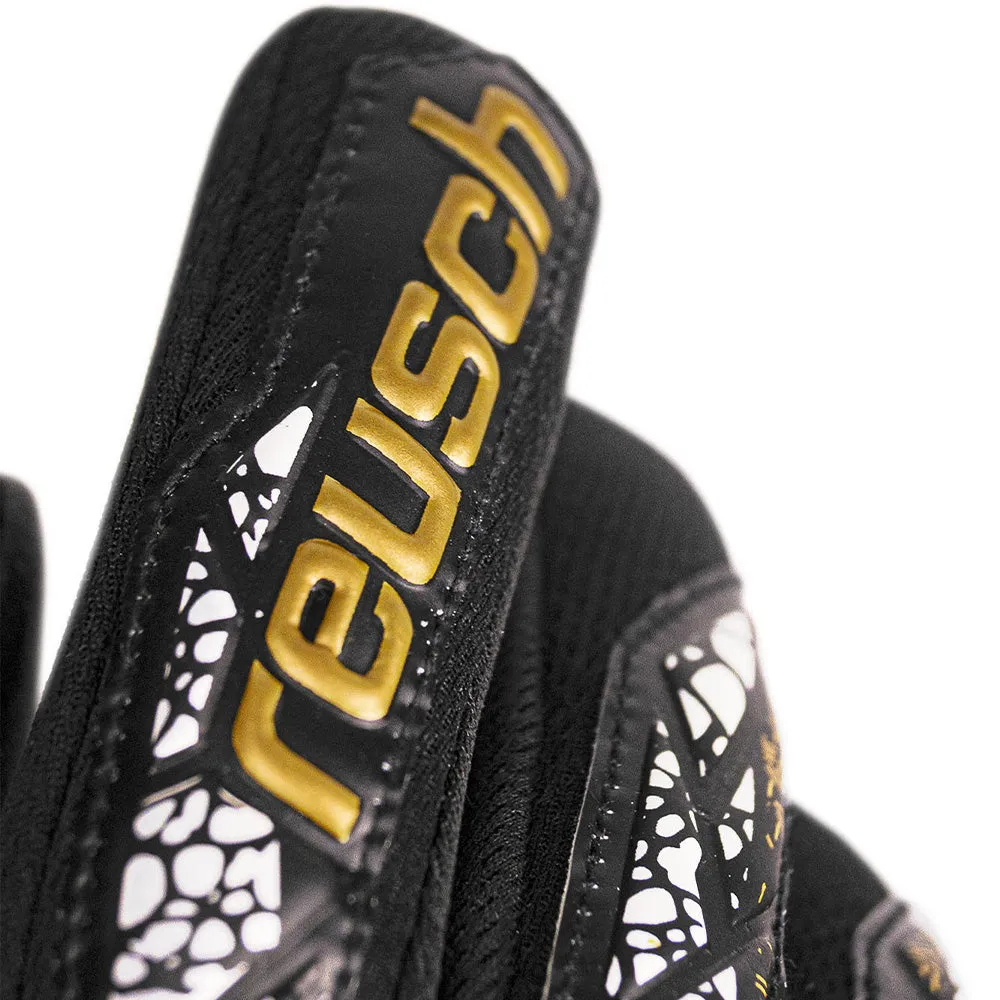 Reusch Silver NC Finger Support GK Gloves (Black/Gold/White)