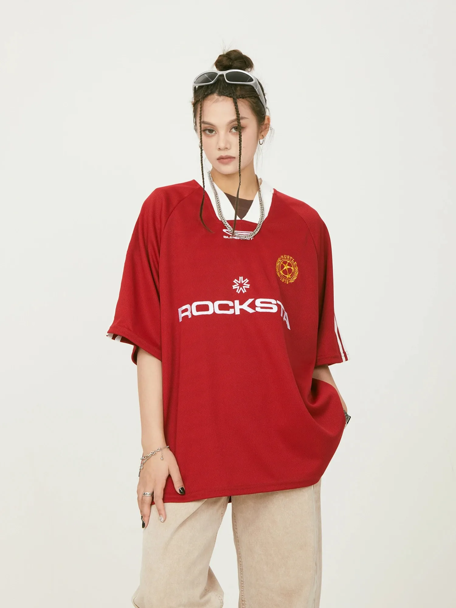 ROCKSTA Oversized Sport Tee 2% Printed Back