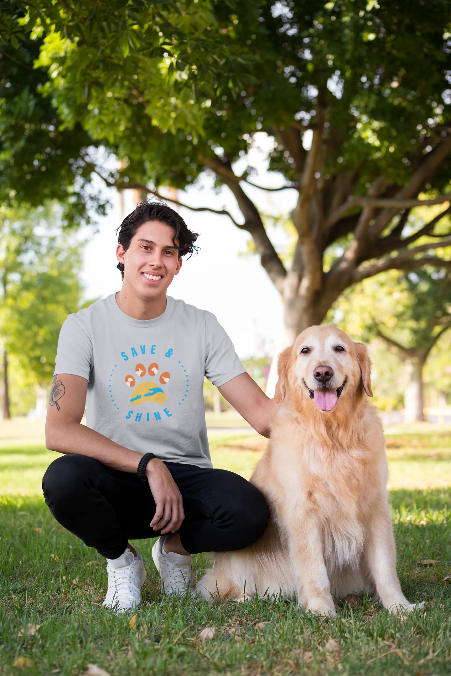 Save and Shine Large Logo Unisex Tee