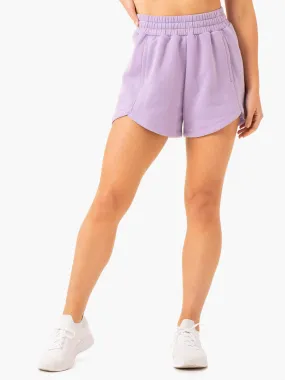 Sideline Track Shorts - Lilac