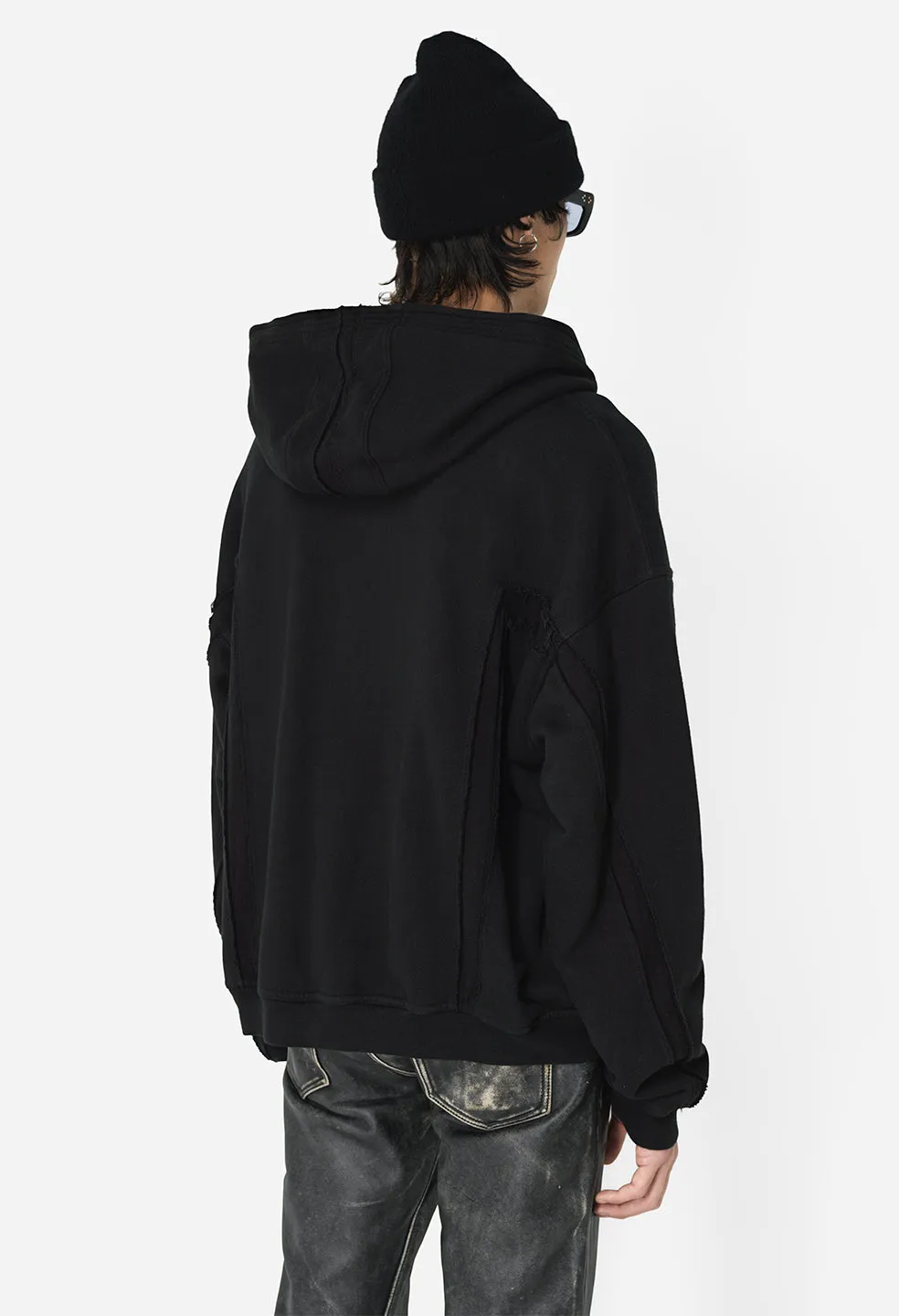 Slab Full-Zip Hoodie / Black