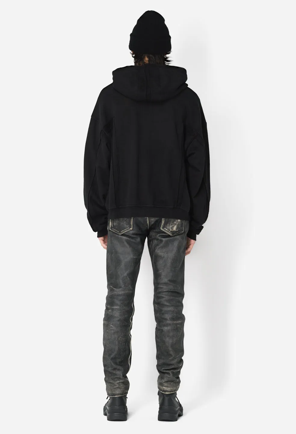 Slab Full-Zip Hoodie / Black