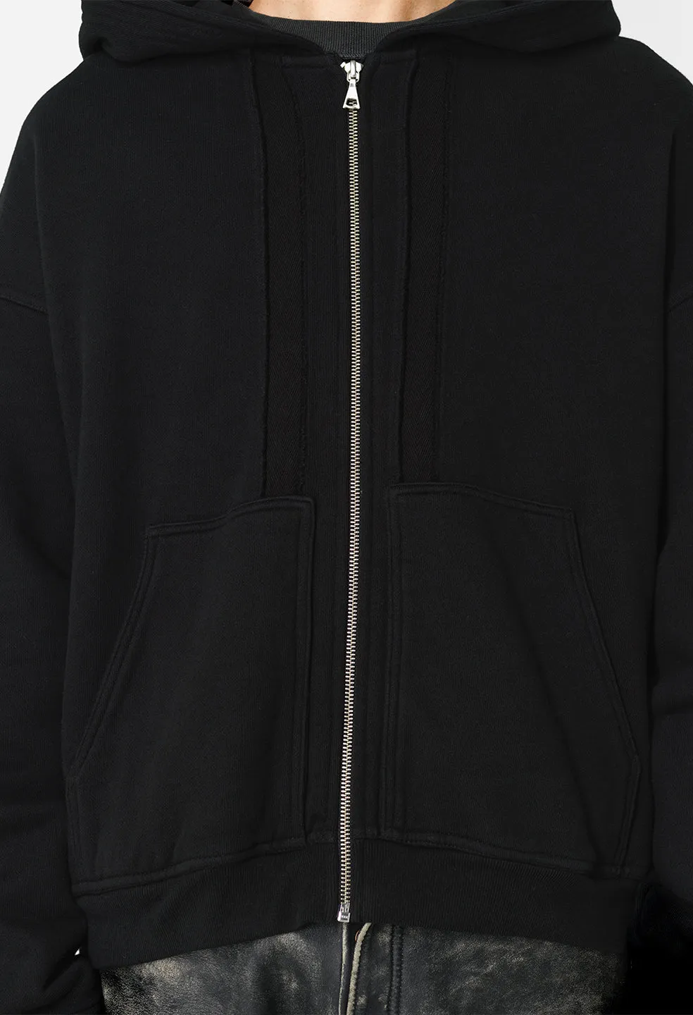 Slab Full-Zip Hoodie / Black