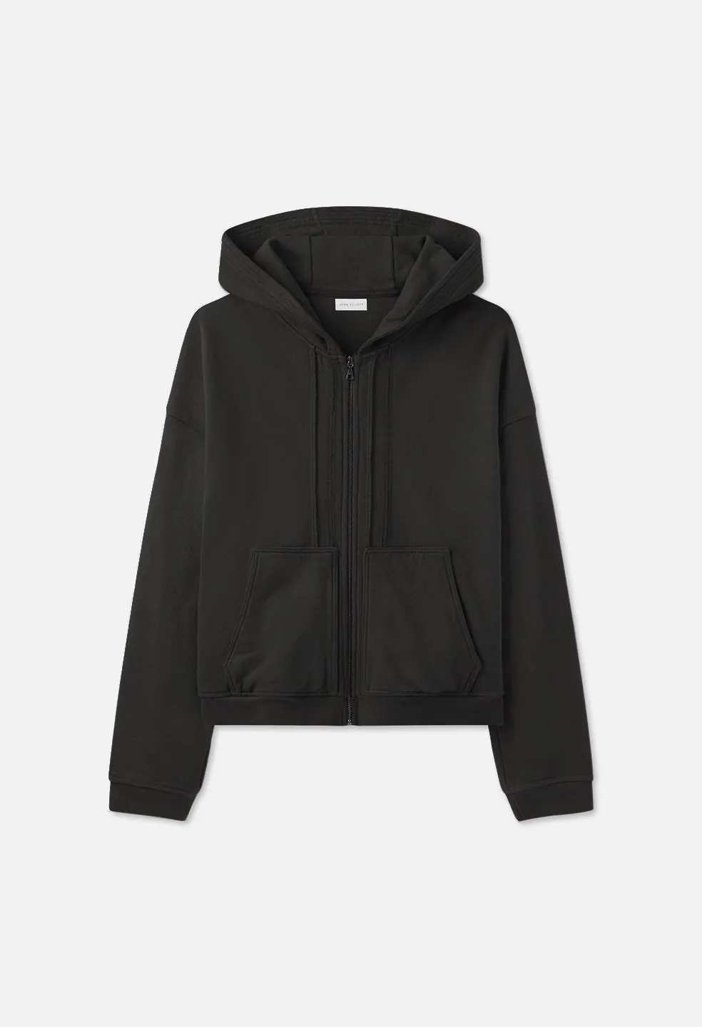 Slab Full-Zip Hoodie / Black