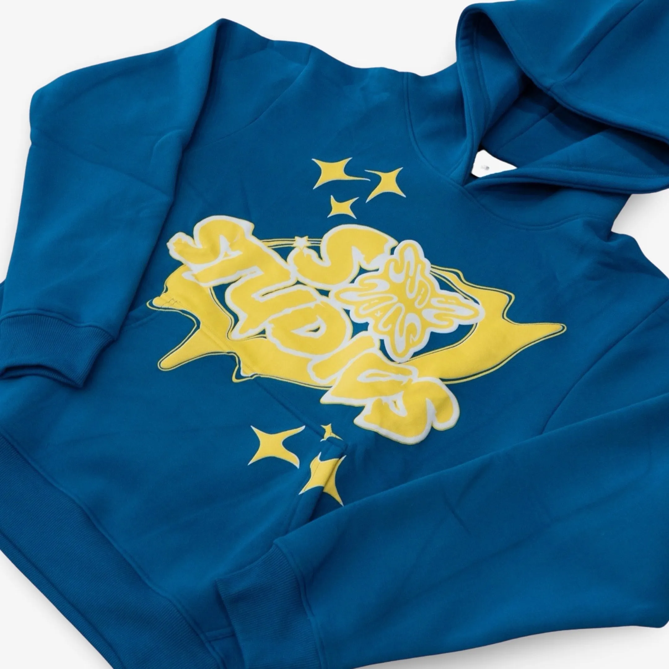 Stainbandz Puff Print Pullover Hoodie 'SB Studios' Blue / Yellow