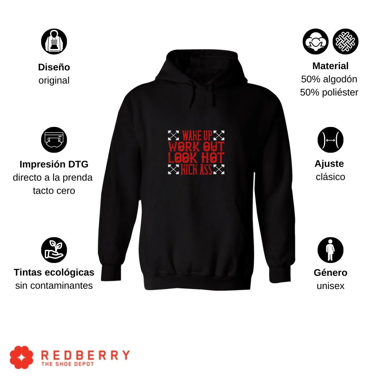 Sudadera Hombre  Hoodie Fitness Gym Ejercicio 042