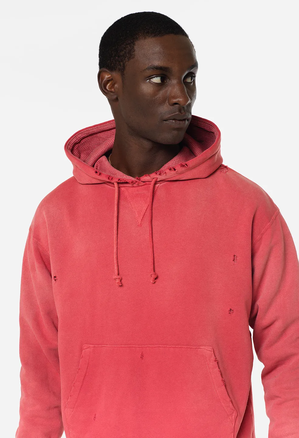 Sundrenched Thermal Lined Folsom Hoodie / Vintage Red