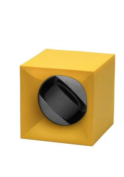 SwissKubiK Single Startbox Yellow Watch Winder