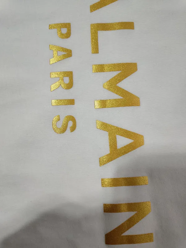 T Shirt Balmain Spring/Summer Gilding Letters All Cotton Short Sleeve T-shirt