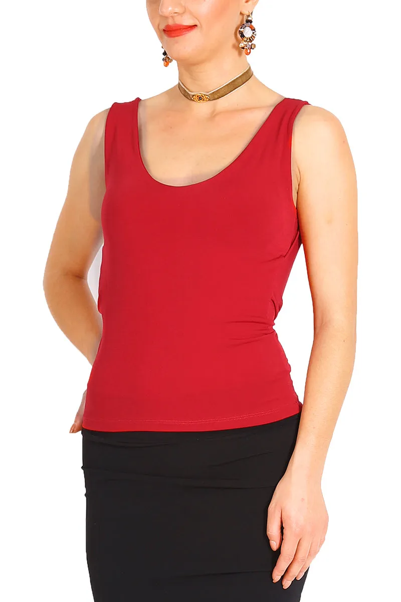 Tango Top With Draped Back