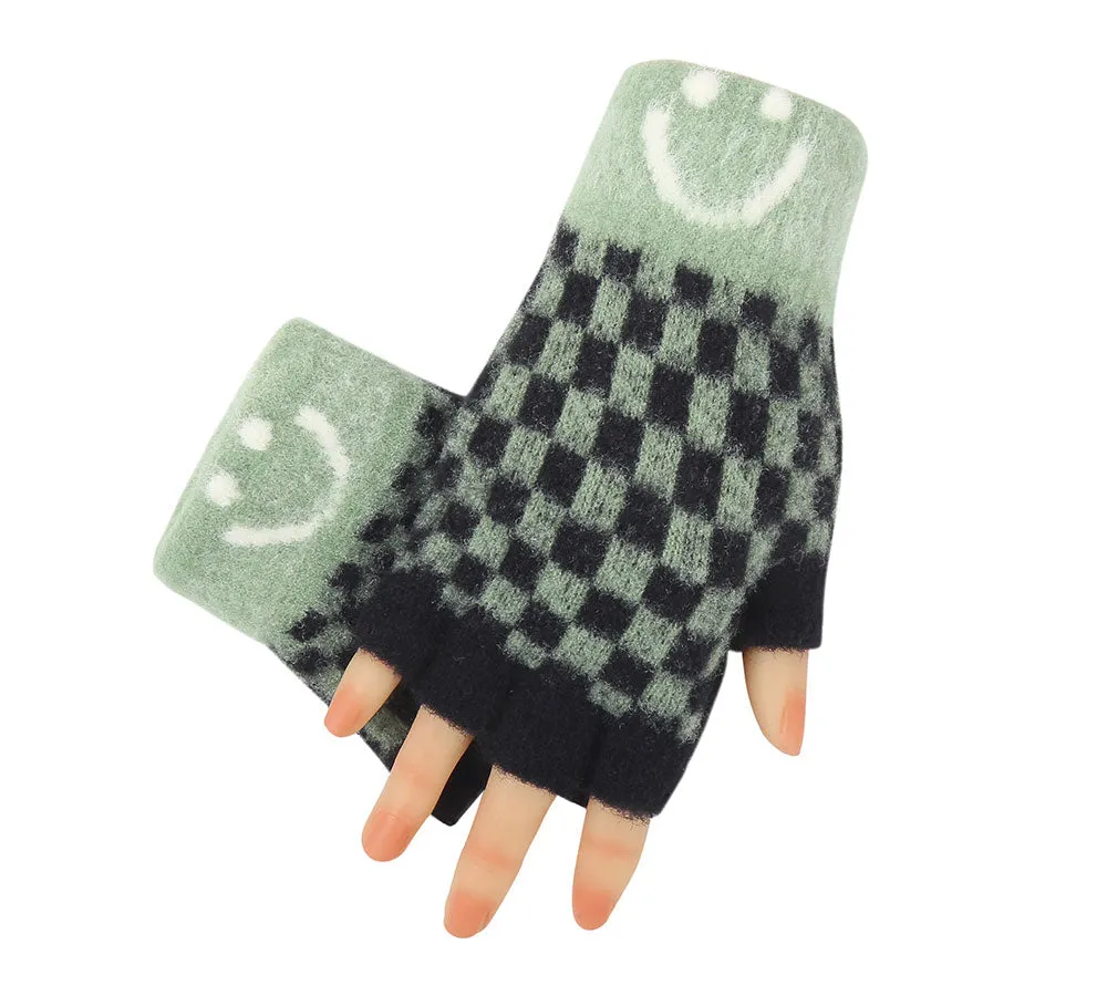 TARRAMARRA Kids Knit Fingerless Ultra Plush Knit Gloves