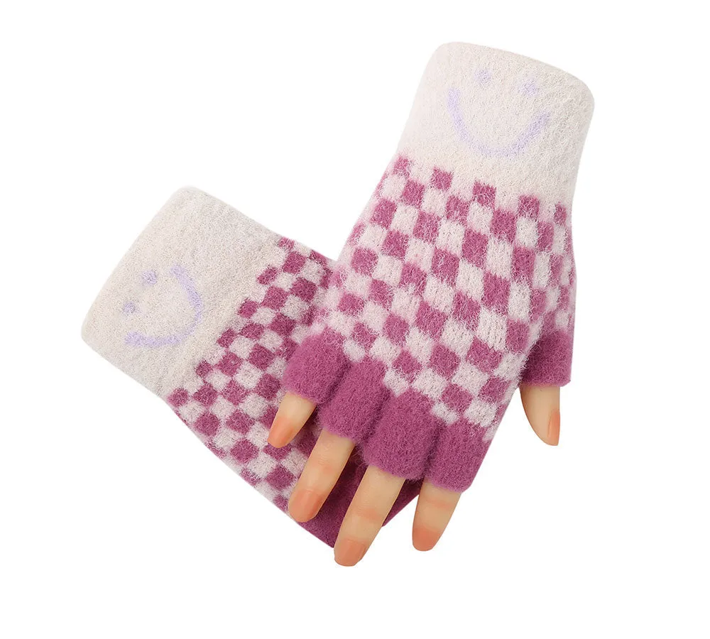 TARRAMARRA Kids Knit Fingerless Ultra Plush Knit Gloves