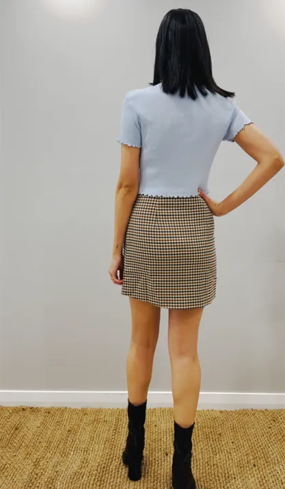 TARTAN MINI SKIRT