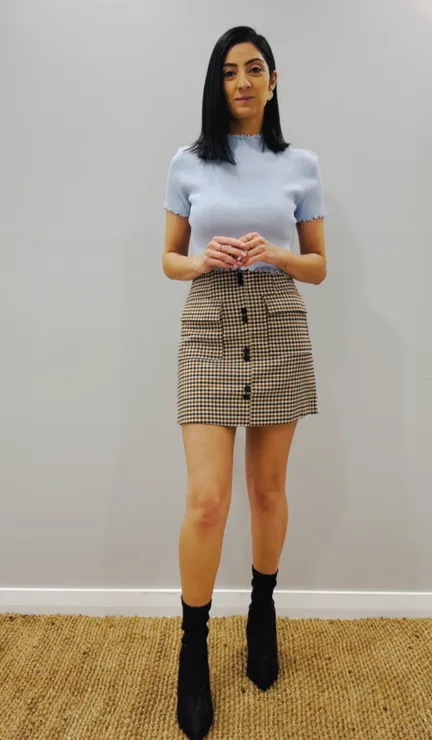 TARTAN MINI SKIRT